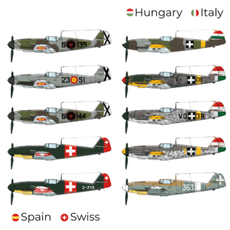 BF-109F in Foreign Service - DECALS