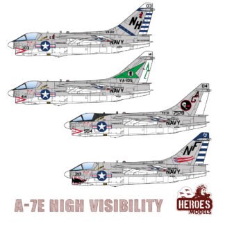 1/144 DECALS - A-7E High Visibility