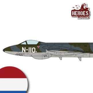1/144 Hunter F.Mk.4 | 322th Squadron RNLAF | ONE SHOT DECAL