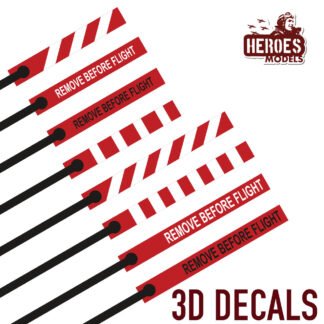 1/144 | Remove Before Filght Flags | 3D DECALS