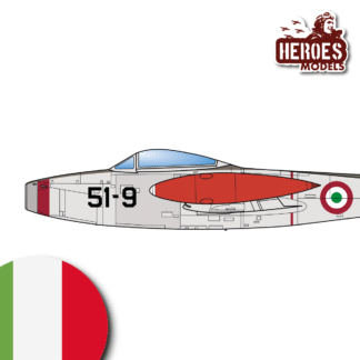 1/144 F-84G Thunderjet | Italian Air Force | ONE SHOT DECALS